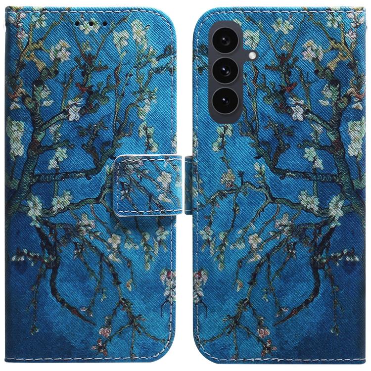 Coloured Drawing Flip Leather Phone Case, For Samsung Galaxy S25 FE 5G, For Samsung Galaxy S25 5G