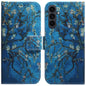 Coloured Drawing Flip Leather Phone Case, For Samsung Galaxy S25 FE 5G, For Samsung Galaxy S25 5G