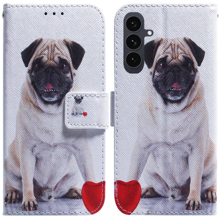 Coloured Drawing Flip Leather Phone Case, For Samsung Galaxy S25 FE 5G, For Samsung Galaxy S25 5G