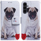Coloured Drawing Flip Leather Phone Case, For Samsung Galaxy S25 FE 5G, For Samsung Galaxy S25 5G