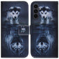 Coloured Drawing Flip Leather Phone Case, For Samsung Galaxy S25 FE 5G, For Samsung Galaxy S25 5G