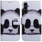 Coloured Drawing Flip Leather Phone Case, For Samsung Galaxy S25 FE 5G, For Samsung Galaxy S25 5G