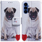 Coloured Drawing Flip Leather Phone Case, For Samsung Galaxy S26 Ultra 5G, For Samsung Galaxy S26 5G