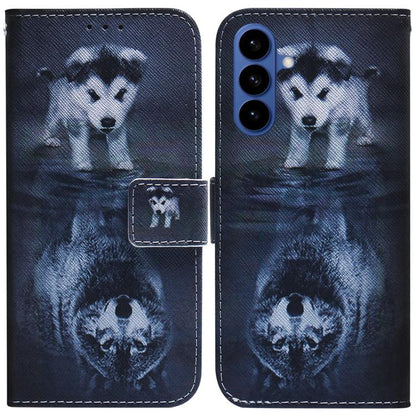 Coloured Drawing Flip Leather Phone Case, For Samsung Galaxy S26 Ultra 5G, For Samsung Galaxy S26 5G