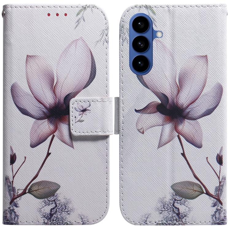 Coloured Drawing Flip Leather Phone Case, For Samsung Galaxy S26 5G, For Samsung Galaxy S25 FE 5G