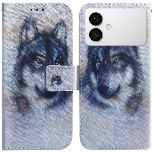 Coloured Drawing Flip Leather Phone Case