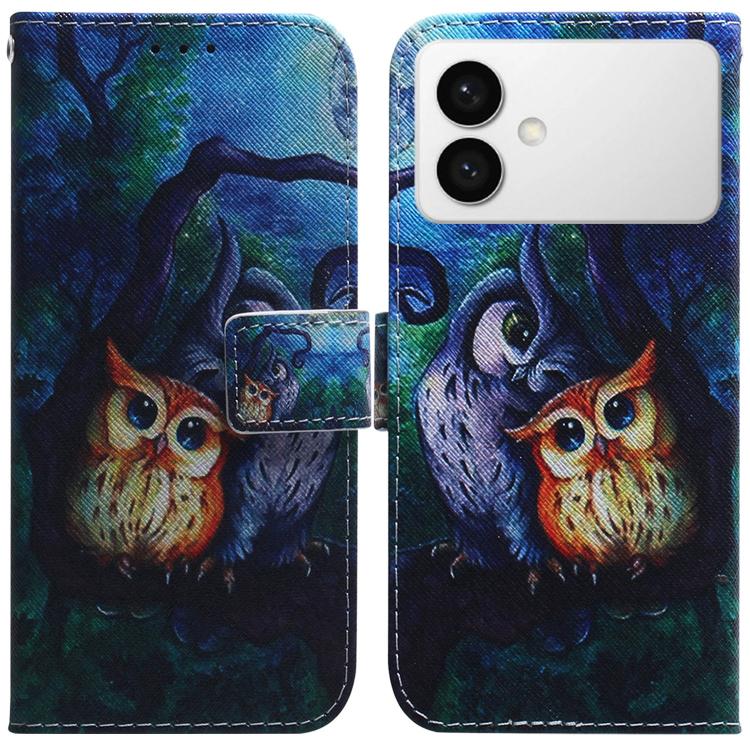 Coloured Drawing Flip Leather Phone Case, For Samsung Galaxy S26+ 5G, For Samsung Galaxy S26 Edge 5G
