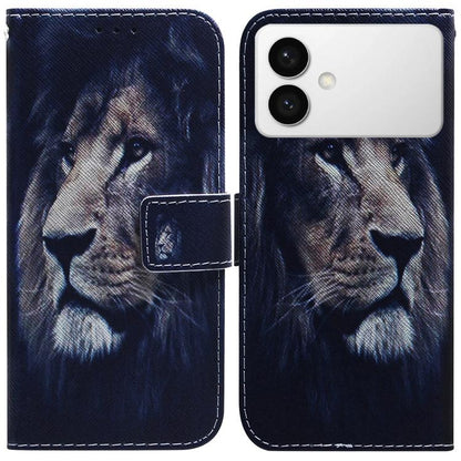 Coloured Drawing Flip Leather Phone Case, For Samsung Galaxy S26+ 5G, For Samsung Galaxy S26 Edge 5G