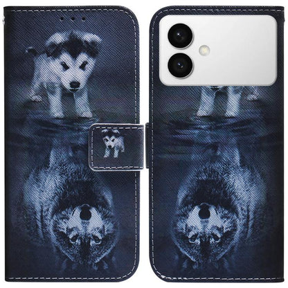 Coloured Drawing Flip Leather Phone Case