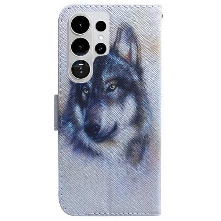 Coloured Drawing Flip Leather Phone Case, For Samsung Galaxy S26 Ultra 5G, For Samsung Galaxy S26 5G