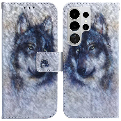 Coloured Drawing Flip Leather Phone Case, For Samsung Galaxy S26 Ultra 5G, For Samsung Galaxy S26 5G