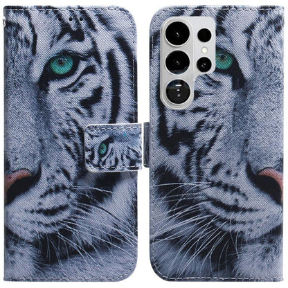 Coloured Drawing Flip Leather Phone Case, For Samsung Galaxy S26 Ultra 5G, For Samsung Galaxy S26 5G