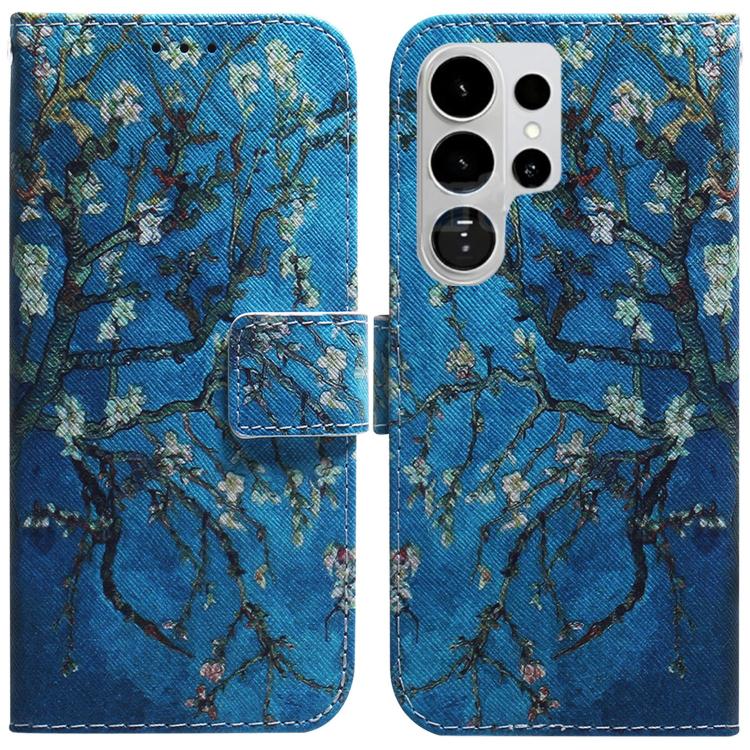 Coloured Drawing Flip Leather Phone Case, For Samsung Galaxy S26 Ultra 5G, For Samsung Galaxy S26 5G