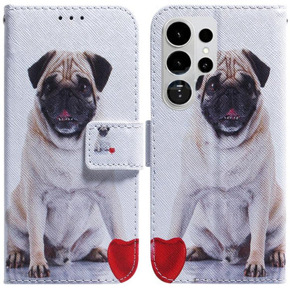 Coloured Drawing Flip Leather Phone Case, For Samsung Galaxy S26 Ultra 5G, For Samsung Galaxy S26 5G