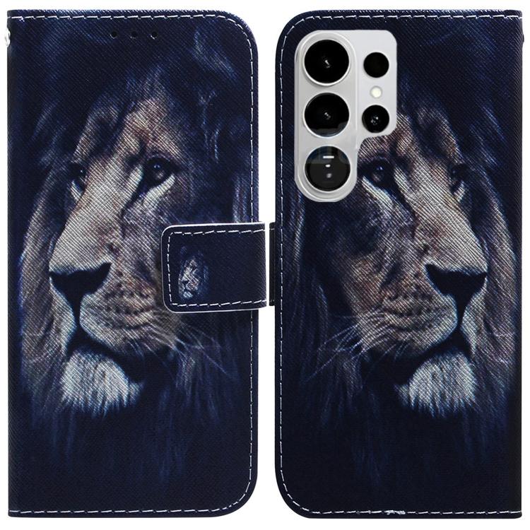 Coloured Drawing Flip Leather Phone Case, For Samsung Galaxy S26 Ultra 5G, For Samsung Galaxy S26 5G