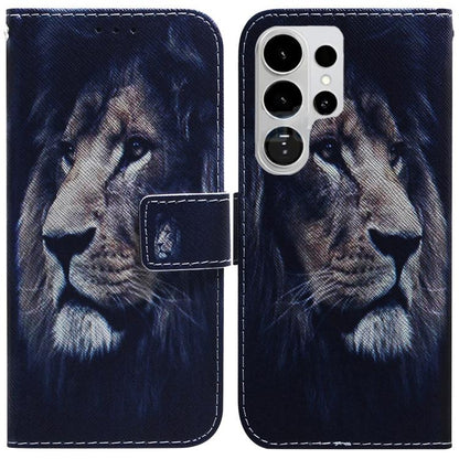 Coloured Drawing Flip Leather Phone Case, For Samsung Galaxy S26 Ultra 5G, For Samsung Galaxy S26 5G