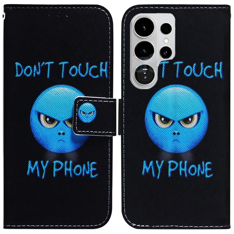 Coloured Drawing Flip Leather Phone Case, For Samsung Galaxy S26 Ultra 5G, For Samsung Galaxy S26 5G