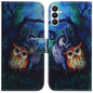 Coloured Drawing Flip Leather Phone Case, For Samsung Galaxy S26+ 5G, For Samsung Galaxy S26 Edge 5G
