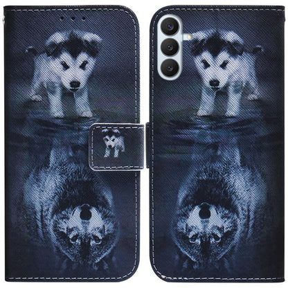 Coloured Drawing Flip Leather Phone Case, For Samsung Galaxy S26+ 5G, For Samsung Galaxy S26 Edge 5G