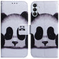 Coloured Drawing Flip Leather Phone Case, For Samsung Galaxy S26+ 5G, For Samsung Galaxy S26 Edge 5G