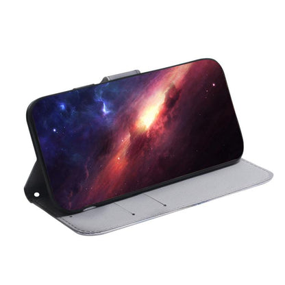 Coloured Drawing Flip Leather Phone Case, For Galaxy S26 FE 5G, For Samsung Galaxy S26+ 5G