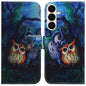 Coloured Drawing Flip Leather Phone Case, For Galaxy S26 FE 5G, For Samsung Galaxy S26+ 5G