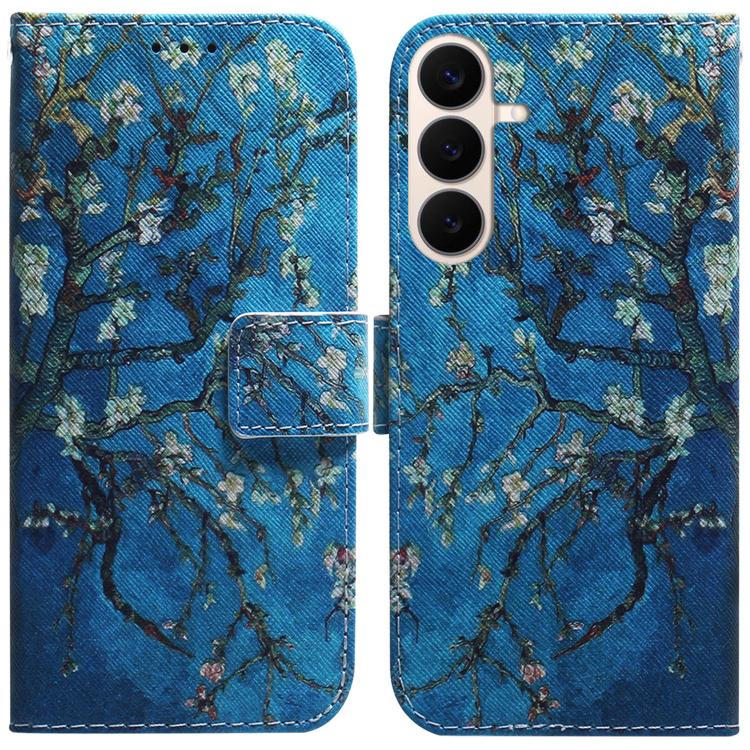 Coloured Drawing Flip Leather Phone Case, For Galaxy S26 FE 5G, For Samsung Galaxy S26+ 5G
