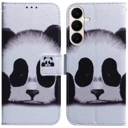 Coloured Drawing Flip Leather Phone Case, For Galaxy S26 FE 5G, For Samsung Galaxy S26+ 5G