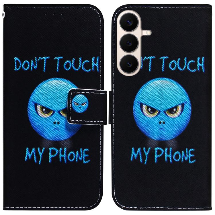 Coloured Drawing Flip Leather Phone Case, For Galaxy S26 FE 5G, For Samsung Galaxy S26+ 5G