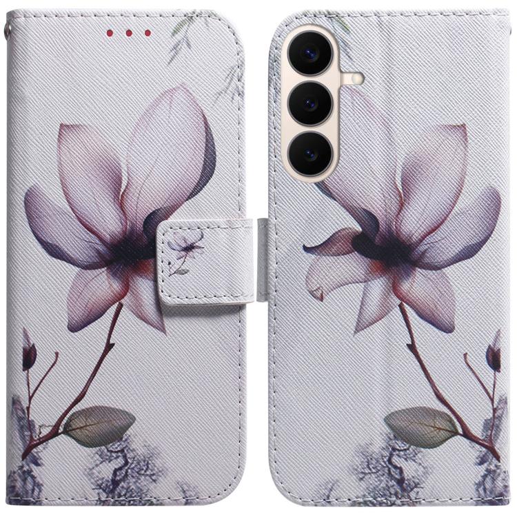 Coloured Drawing Flip Leather Phone Case, For Galaxy S26 FE 5G, For Samsung Galaxy S26+ 5G