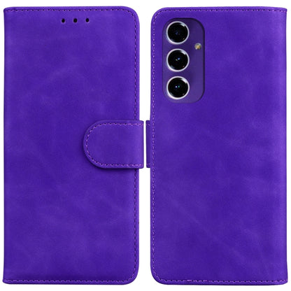 Skin Feel Pure Color Flip Leather Phone Case