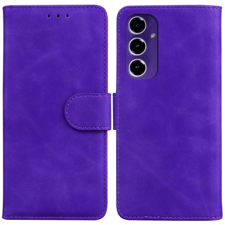 Skin Feel Pure Color Flip Leather Phone Case, For Samsung Galaxy S25 Ultra 5G, For Samsung Galaxy S24 FE 5G