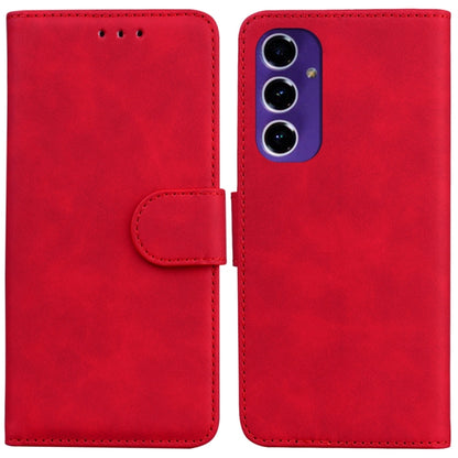 Skin Feel Pure Color Flip Leather Phone Case