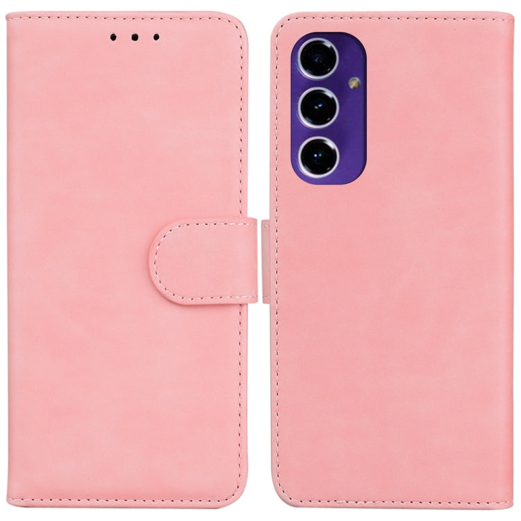 Skin Feel Pure Color Flip Leather Phone Case, For Samsung Galaxy S25 Ultra 5G, For Samsung Galaxy S24 FE 5G