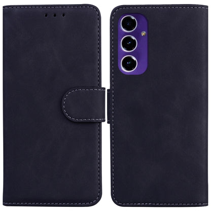 Skin Feel Pure Color Flip Leather Phone Case