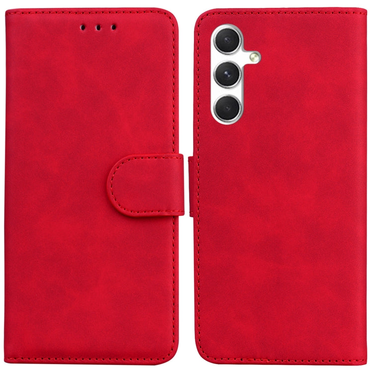 Skin Feel Pure Color Flip Leather Phone Case