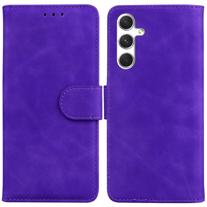 Skin Feel Pure Color Flip Leather Phone Case