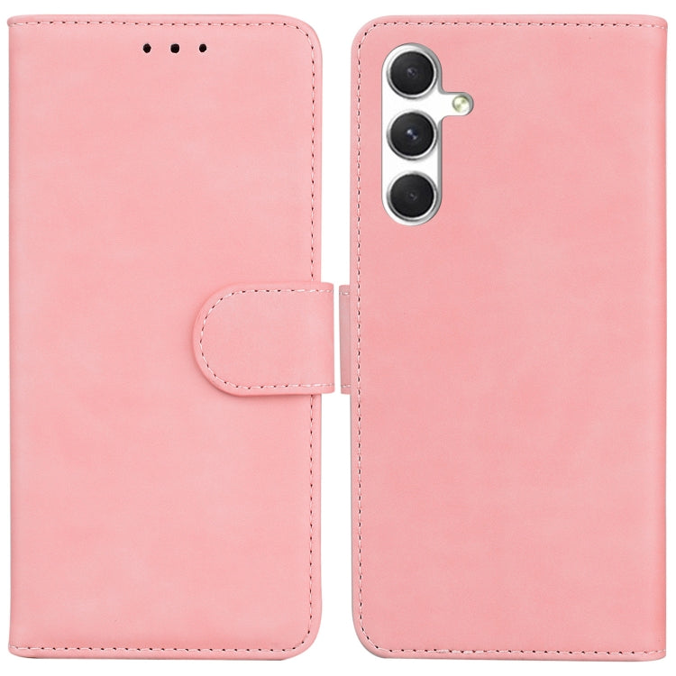 Skin Feel Pure Color Flip Leather Phone Case