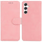 Skin Feel Pure Color Flip Leather Phone Case