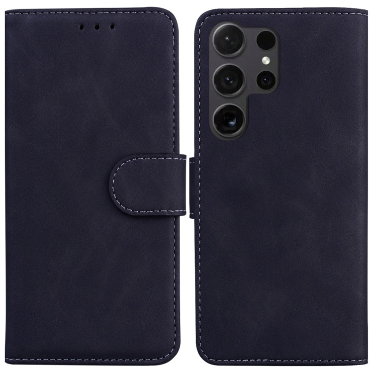 Skin Feel Pure Color Flip Leather Phone Case