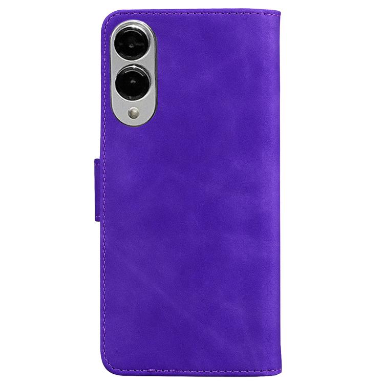 Skin Feel Pure Color Flip Leather Phone Case