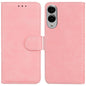 Skin Feel Pure Color Flip Leather Phone Case