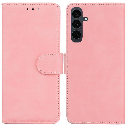 Skin Feel Pure Color Flip Leather Phone Case, For Samsung Galaxy S25 FE 5G, For Samsung Galaxy S25 Edge 5G, For Samsung Galaxy S25 5G, For Samsung Galaxy S25+ 5G