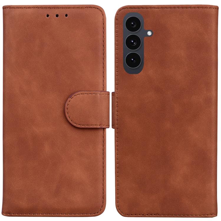 Skin Feel Pure Color Flip Leather Phone Case, For Samsung Galaxy S25 FE 5G, For Samsung Galaxy S25 Edge 5G, For Samsung Galaxy S25 5G, For Samsung Galaxy S25+ 5G