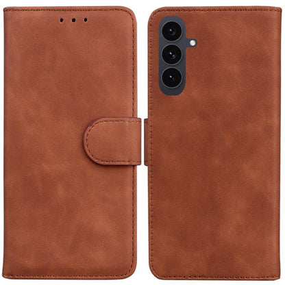 Skin Feel Pure Color Flip Leather Phone Case, For Samsung Galaxy S25 FE 5G, For Samsung Galaxy S25 Edge 5G, For Samsung Galaxy S25 5G, For Samsung Galaxy S25+ 5G
