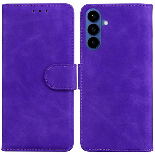 Skin Feel Pure Color Flip Leather Phone Case, For Samsung Galaxy S26 5G, For Samsung Galaxy S25 FE 5G, For Samsung Galaxy S25 Edge 5G, For Samsung Galaxy S25 5G