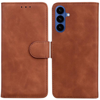Skin Feel Pure Color Flip Leather Phone Case, For Samsung Galaxy S26 5G, For Samsung Galaxy S25 FE 5G, For Samsung Galaxy S25 Edge 5G, For Samsung Galaxy S25 5G