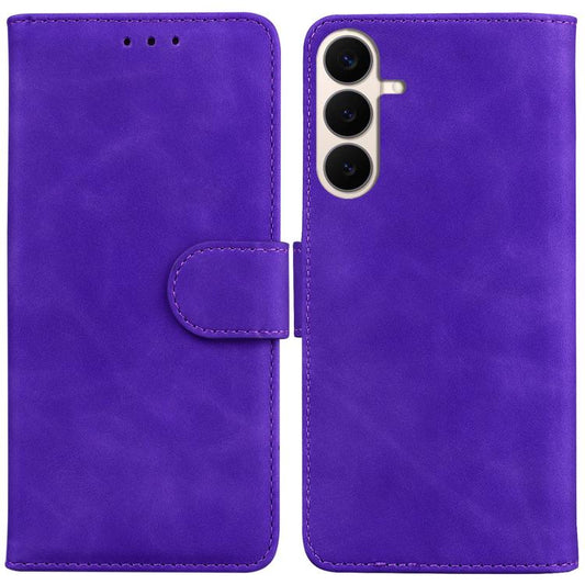 Skin Feel Pure Color Flip Leather Phone Case, For Galaxy S26 FE 5G, For Samsung Galaxy S26+ 5G, For Samsung Galaxy S26 Edge 5G, For Samsung Galaxy S26 Ultra 5G