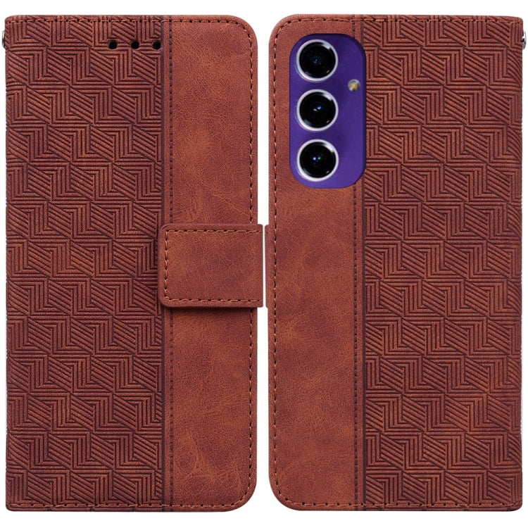 Geometric Embossed Leather Phone Case