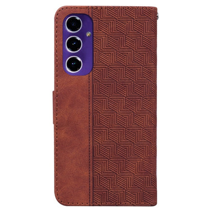 Geometric Embossed Leather Phone Case